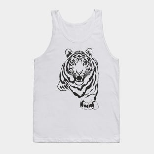 Tiger (black print) Tank Top